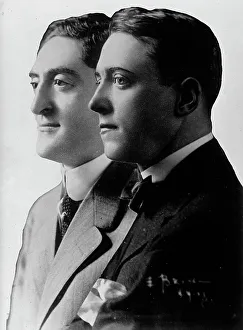 Producer Prints: Sam H. Harris, Left, with George M. Cohan, 1917. Creator: Unknown