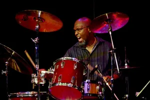 Jamaican Prints: Sam Kelly, The Hawth Theatre, Crawley, West Sussex, 2009. Artist: Brian O Connor