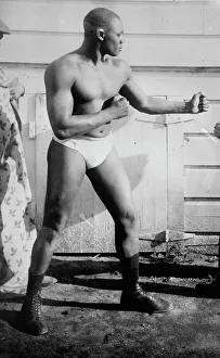 Heavyweight Prints: Sam Langford, between c1910 and c1915. Creator: Bain News Service