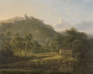On the Sambre River, 1826-1828. Creator: Edouard Delvaux