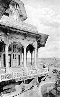 Images Dated 9th August 2007: Samman Burj balcony at Agra Fort, 20th century