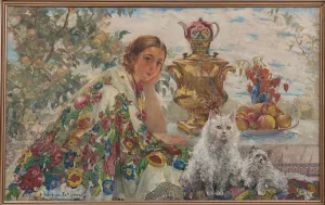 Tea Break Prints: At the samovar