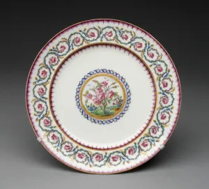 Sample Plate, Sevres, 1790. Creators: Sevres Porcelain Manufactory