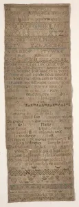 Early 18th Century Prints: Sampler, 1717. Creator: Unknown