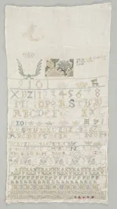 Sampler, 1742. Creator: Unknown