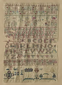 Sampler, 1743. Creator: Unknown