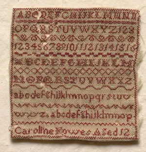 Sampler, 1800s. Creator: Unknown