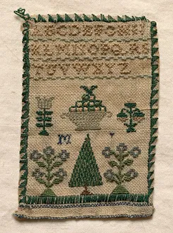 Sampler, 1800s. Creator: Unknown