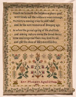 Sampler, 1823. Creator: Unknown