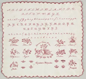 Early 19th Century Prints: Sampler, 1831. Creator: Unknown