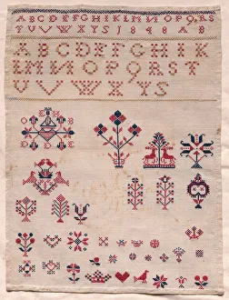 Sampler, 1848. Creator: Unknown