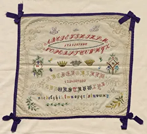 Sampler, 1870. Creator: Unknown
