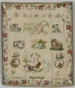 Sampler, 1870. Creator: Unknown