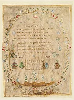 Sampler, c. 1941. Creator: Max Unger