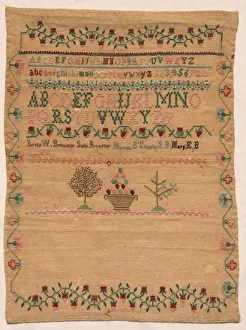 Sampler, early 1800s. Creator: Unknown