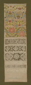 Cross Stitch Gallery: Sampler, England, 1676. Creator: Katherine Veren