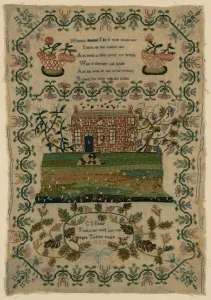 Peake Prints: Sampler, England, 1820. Creator: C. S. Peake