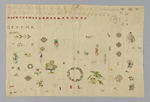 Sampler, France, 19th century. Creator: Unknown