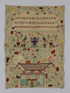 Cotton Plain Weave Prints: Sampler, Ireland, 1852. Creator: Elisha Ryan
