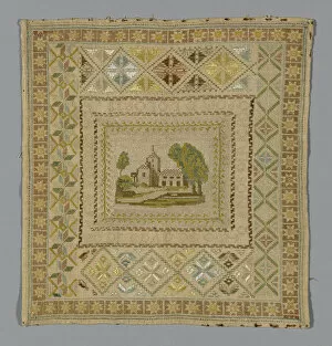 Cross Stitch Gallery: Sampler, Italy, 18th / 19th century. Creator: Unknown