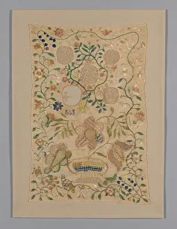 Linen Prints: Sampler, Pennsylvania, 1795. Creator: Unknown