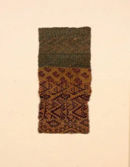 Chancay Prints: Sampler, Peru, A. D. 1000 / 1476. Creator: Unknown