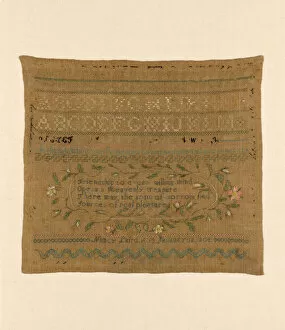 Cross Stitch Gallery: Sampler, United States, 1808. Creator: Nancy Laird
