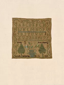 Cross Stitch Gallery: Sampler, United States, 1811. Creator: Ann S. Sweitzers