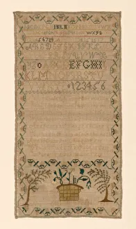 Needlewoman Prints: Sampler, United States, 19th century. Creator: Ann Morris