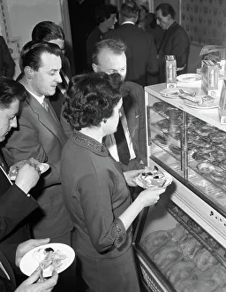 Product Prints: Sampling chicken patties, Wilsic, near Doncaster, South Yorkshire, 1961