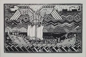 Kalevala Prints: Sampolaiva, Koru-Kalevala, 1922. Creator: Gallen-Kallela, Akseli (1865-1931)