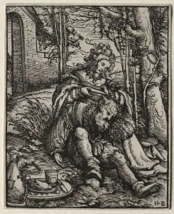 1473 1531 Prints: Samson and Delilah, 1519. Creator: Hans Burgkmair (German, 1473-1531)