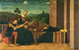 Delilah Prints: Samson and Delilah, 1551. Creator: Morone, Francesco (1471-1529)