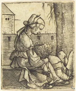 Delilah Prints: Samson and Delilah, c. 1520/1525. Creator: Albrecht Altdorfer
