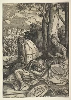 Samson and Delilah, ca. 1514. Creator: Lucas van Leyden
