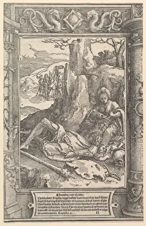 Lucas Jacobsz Prints: Samson and Delilah, ca. 1517. Creator: Lucas van Leyden