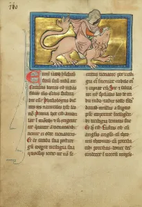 Bestiary Prints: Samson Fighting a Lion; De Natura Avium; De Pastoribus et Ovibus