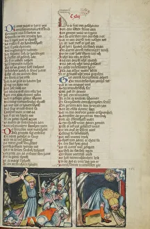 Adversary Prints: Samson Slaying the Philistines with the Jawbone of an Ass: Samson Drinking