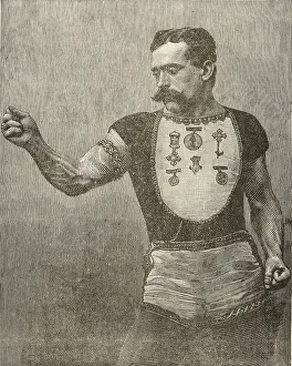 Scrap Book Prints: Samson, The Strongest Living Man, 1889. Creator: Unknown
