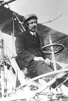 Samuel Franklin Cody (1862-1913) in his biplane