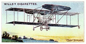 Samuel Franklin Cody, American-born British aviator, flying Cody Biplane c1909