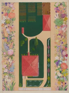 Samuel Harrison House and Garden, c. 1936. Creator: Meyer Goldbaum