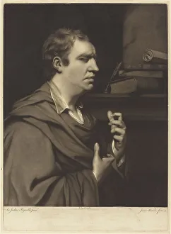 Reynolds Joshua Prints: Samuel Johnson, 1770. Creator: James Watson