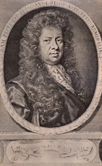 Kneller Gallery: Samuel Pepys, English diarist and naval administrator, c1690 (1894). Artist: Robert White
