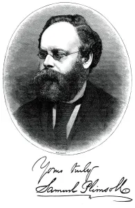 Plimsoll Prints: Samuel Plimsoll, British politician and social reformer, c1880. Artist: Moritz Klinkicht