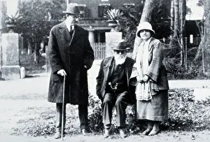 Immunologist Prints: Samuel Taylor Darling, Giovanni Battista Grassi and his (Grassi's?) sister, c1920s