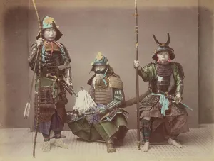 Hakama Prints: Samurai in Armour, 1870s-1890s. Creator: Kusakabe Kimbei