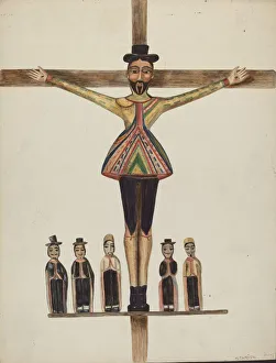 Altarpiece Collection: San Acacio, c. 1938. Creator: Marjery Parish