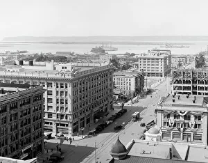 Californian Prints: San Diego, Calif. and bay from U.S. Grant Hotel, c.between 1910 and 1920. Creator: Unknown