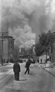 Natural Disaster Prints: San Francisco, April 18, 1906, 1906 Apr. 18. Creator: Arnold Genthe